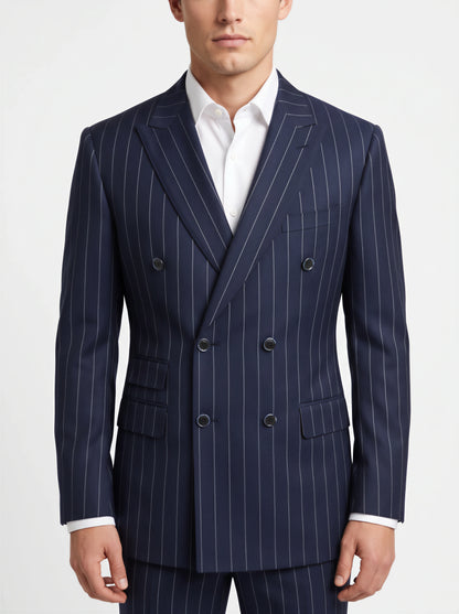 [CFMESSINA2-4] MESSINA PINSTRIPE DB CLASSIC FIT BLAZER