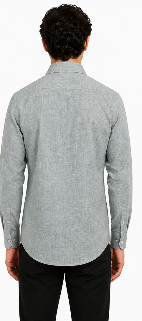 [48017-60] LS MICRO CRIMP SHIRT