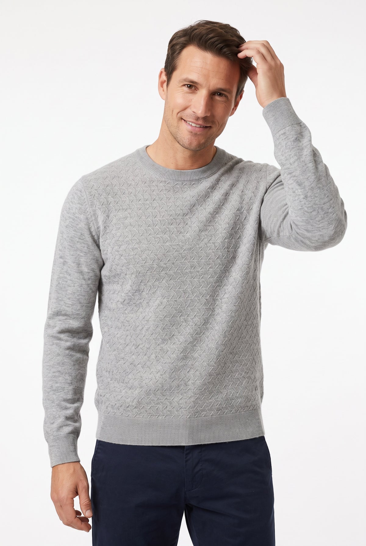 [32077-30-281] DT CASHMERE CREW LS