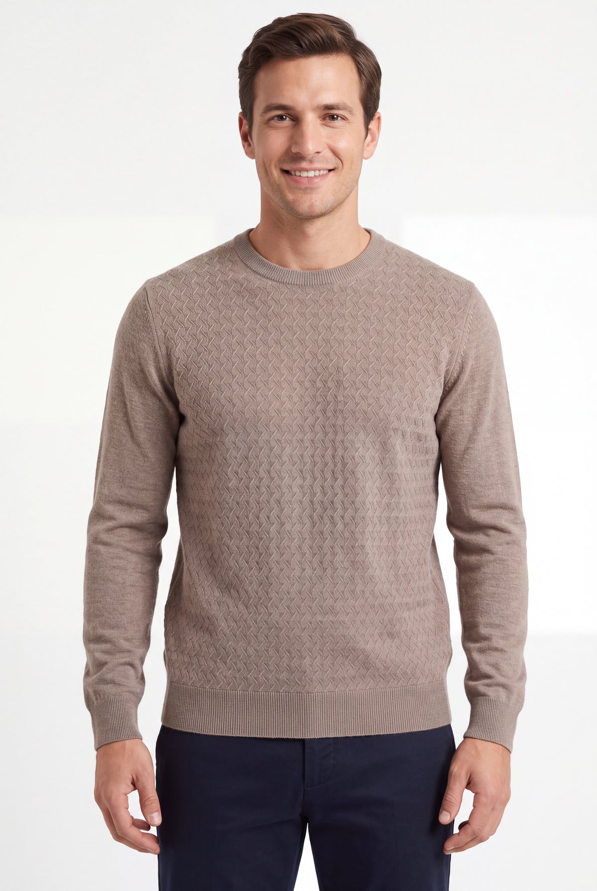 [32077-30-191] DT CASHMERE CREW LS
