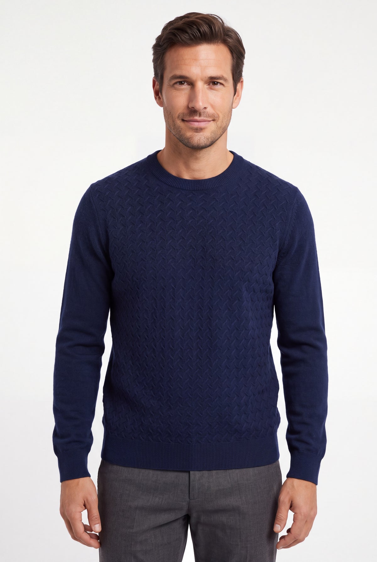[32077-30-102] DT CASHMERE CREW LS