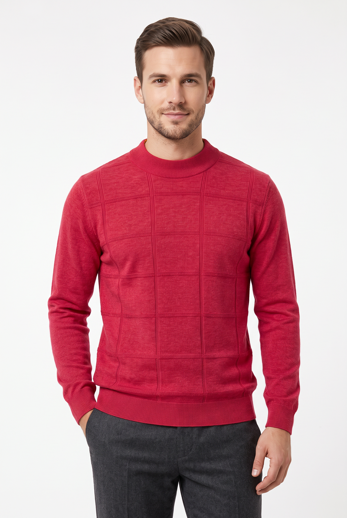 [32097-00-121] CASHMERE BLEND LS MOCKNECK