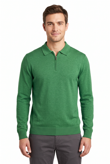 [32091-40-157] CASHMERE BLEND LS POLO