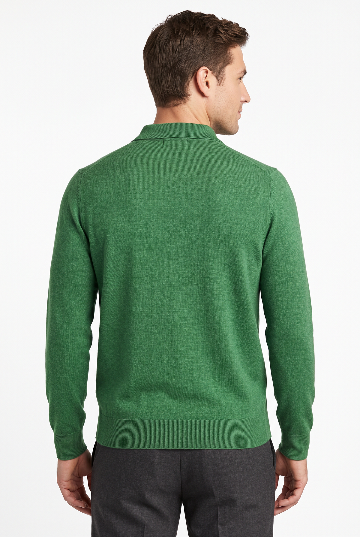 [32091-40-157] CASHMERE BLEND LS POLO
