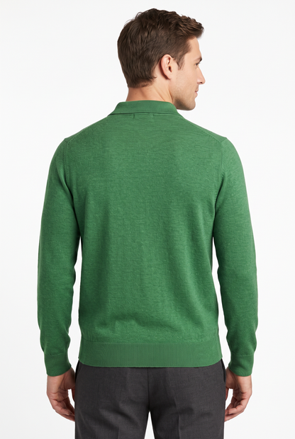 [32091-40-157] CASHMERE BLEND LS POLO