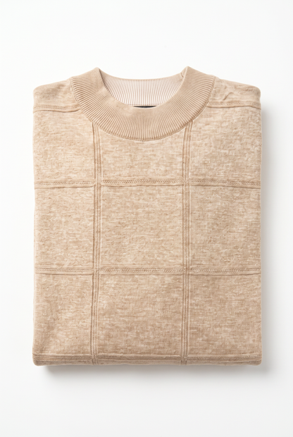 [32097-00-218] CASHMERE BLEND LS MOCKNECK