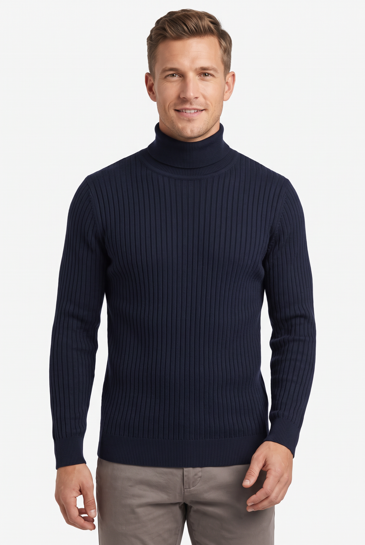 [20306-LACIVERT] Z TURTLENECK