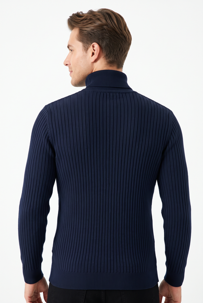 [20306-LACIVERT] Z TURTLENECK
