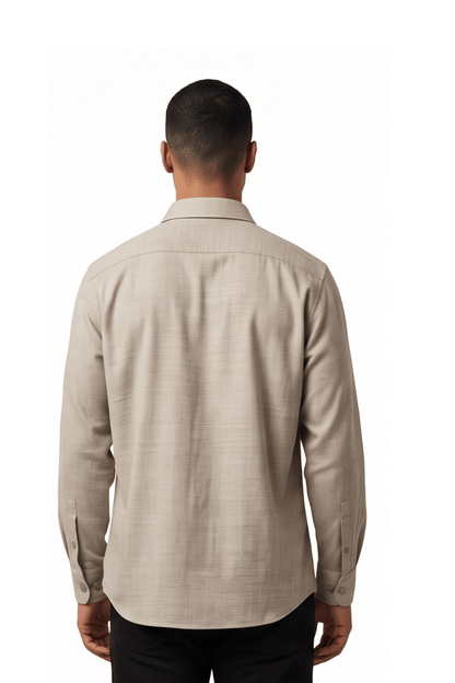 [48017-03] LS MICRO CRIMP SHIRT
