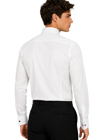 [40154-BEYAZ] Z TUXEDO SHIRT