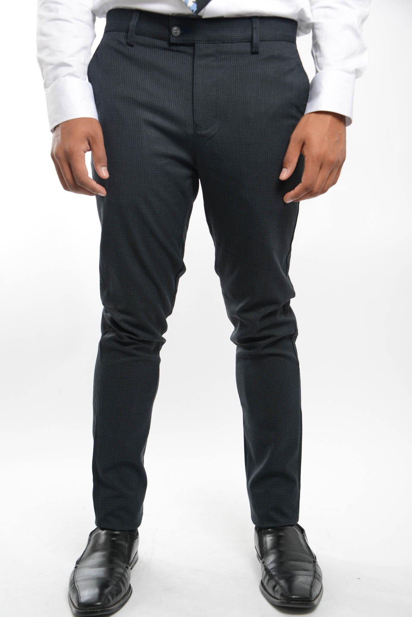 Euro Mini Grid Trouser - Haight & Ashbury