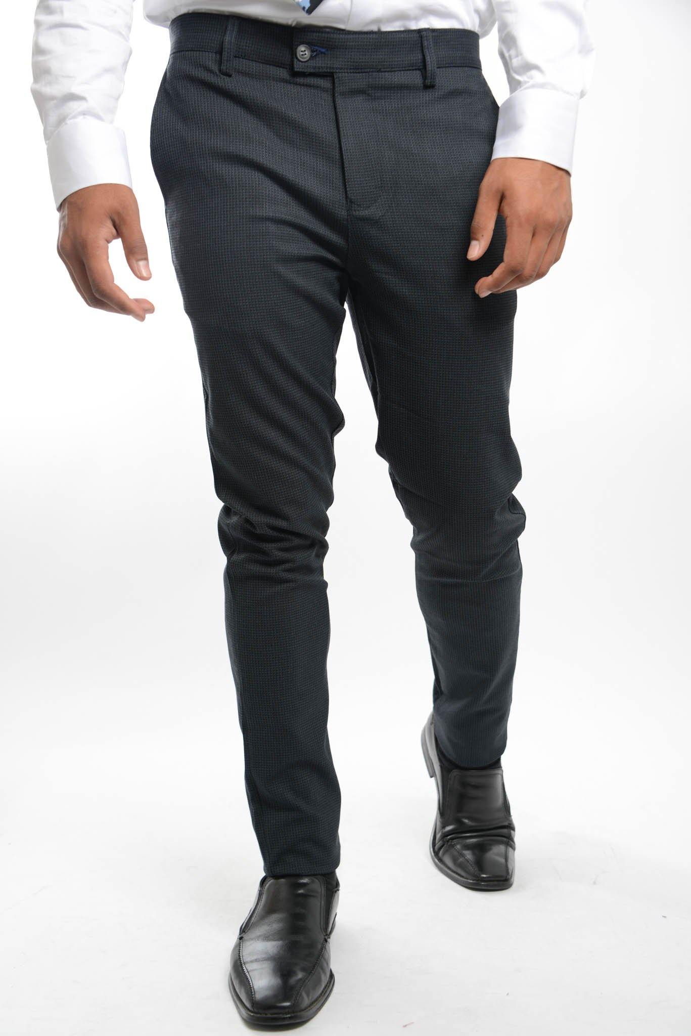 Euro Mini Grid Trouser - Haight & Ashbury