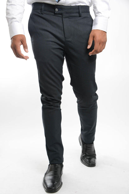 Euro Mini Grid Trouser - Haight & Ashbury