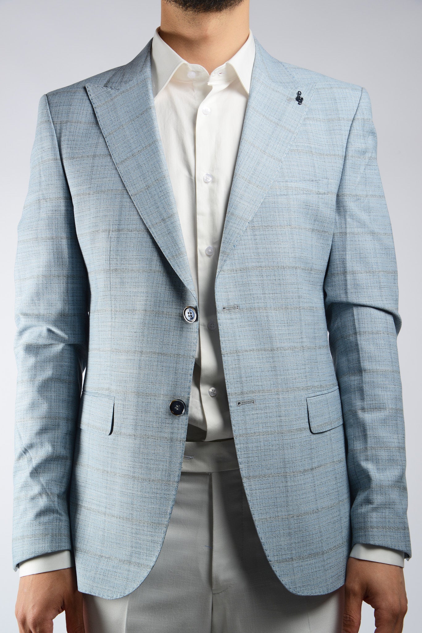 Euro Windowpane Blazer