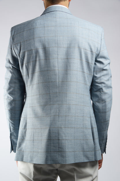 Euro Windowpane Blazer