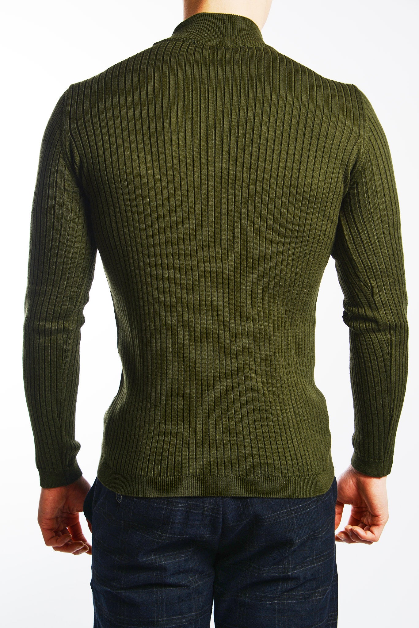Cambridge Ribbed Mockneck Euro Sweater