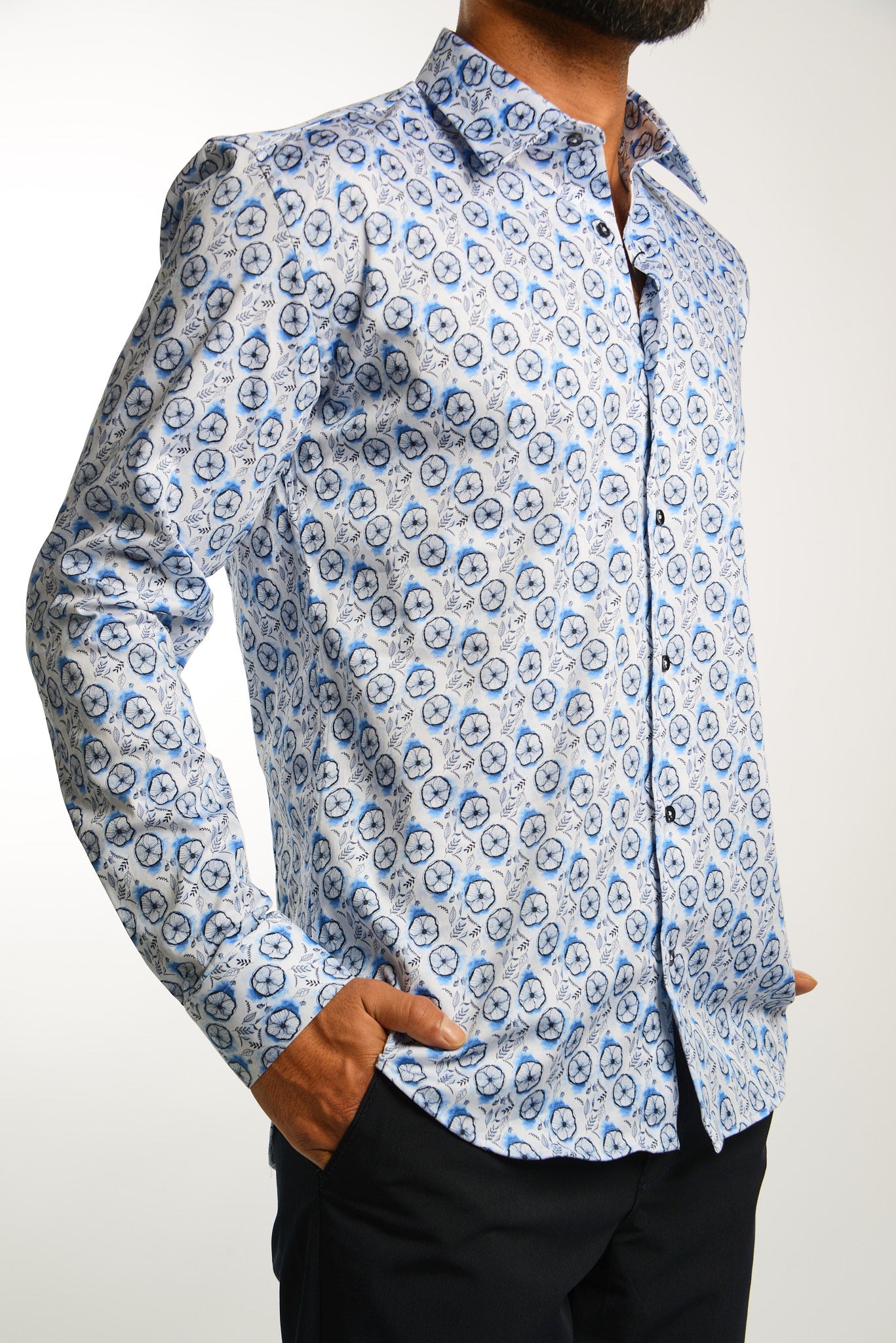 EURO SATEEN LS SPORT SHIRT