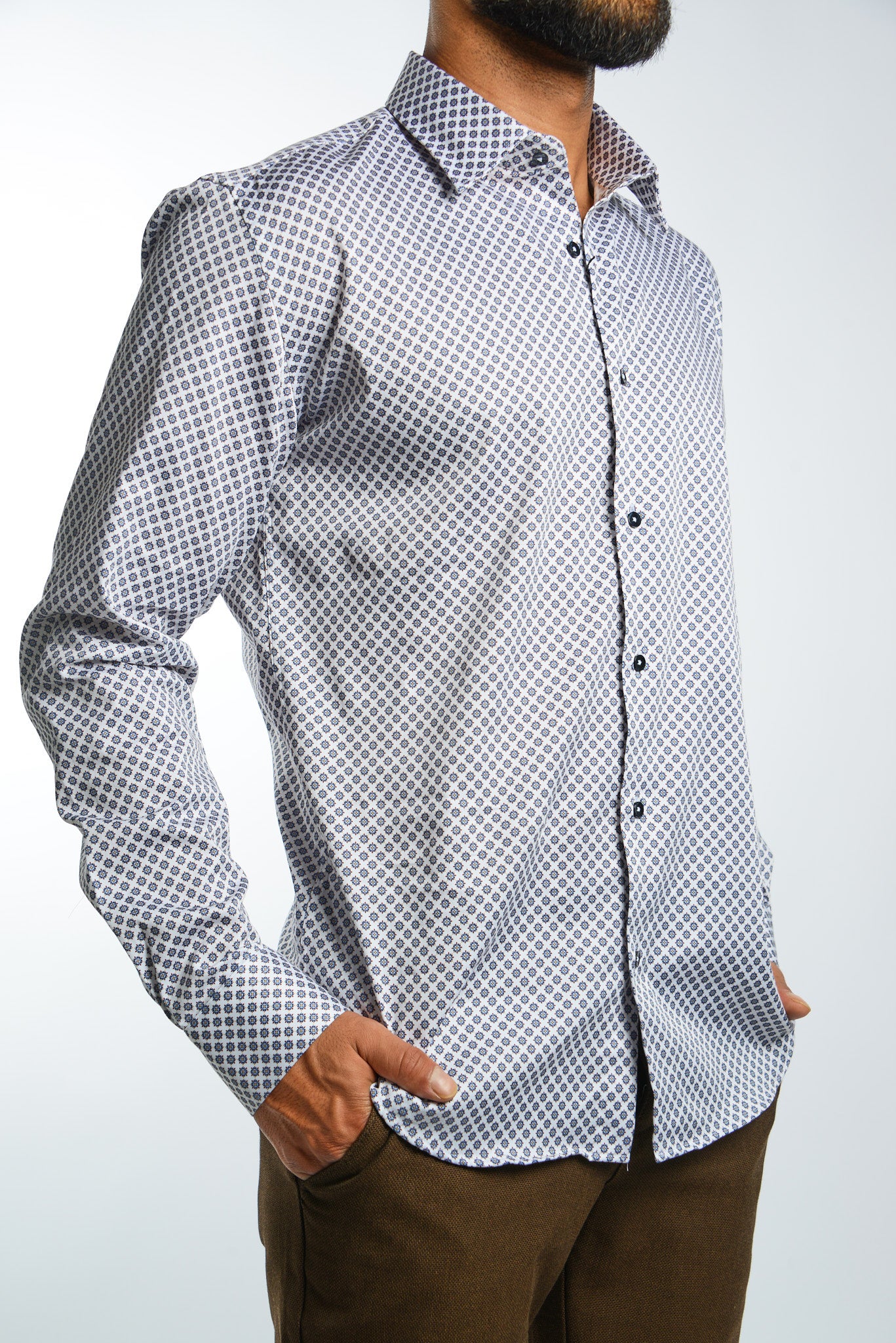 EURO SATEEN LS SPORT SHIRT