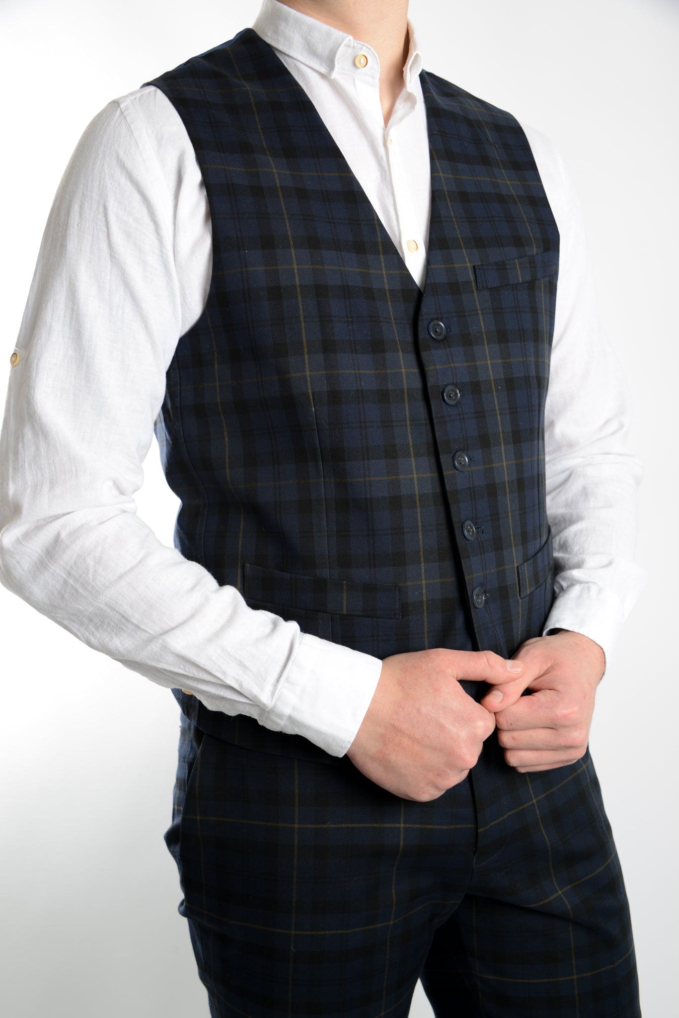 Northwood Stretch Cotton Poplin Tartan Blazer